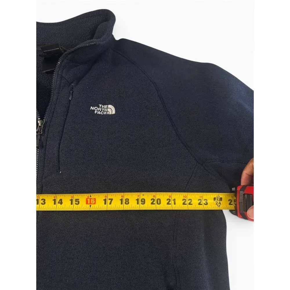 The North Face Full Zip Fleece Jacket Men's XXL Navy Blue Outdoor